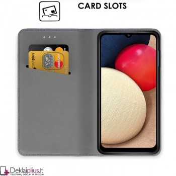 Telone smart magnet atverčiamas dėklas - raudonas (Samsung A02S)
